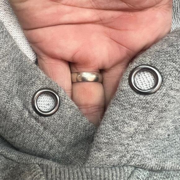 NFL Team Apparel STEELERS Football Hoodie Size XL Gray, Embroidered Puffy Logo - Picture 10 of 13